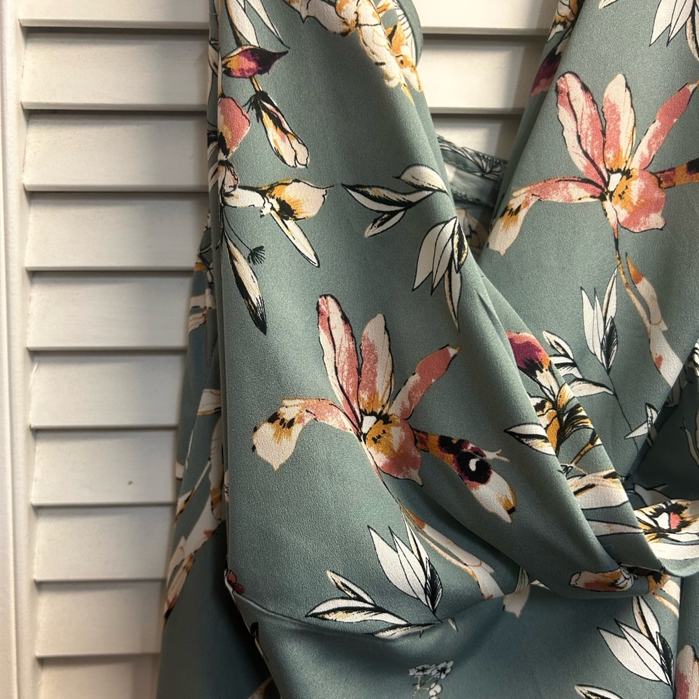 Floor length floral dress